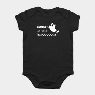 I am here for the booooz Baby Bodysuit